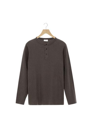 CAMISETA ALGODÓN - CÁÑAMO CUELLO PANADERO - Tierra de Zara