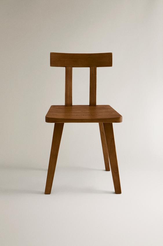 HOLZSTUHL MIT RÜCKENLEHNE - Hellbeige von Zara - Bild 0