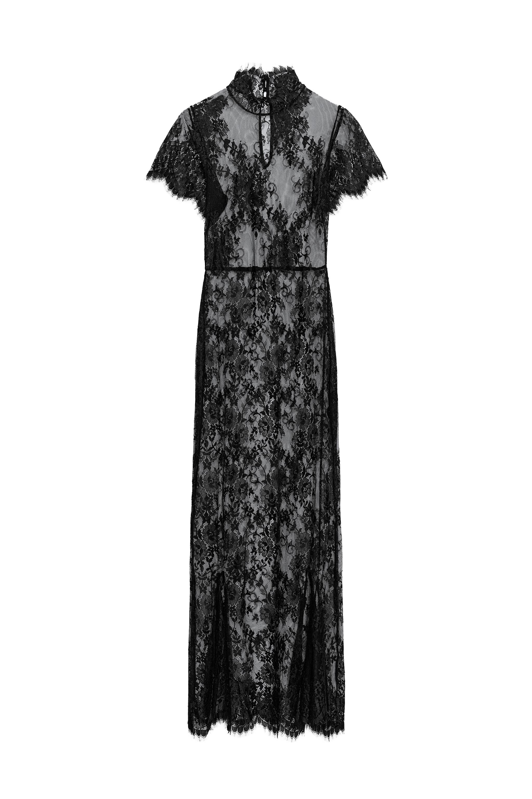 VESTIDO LARGO ENCAJE ZW COLLECTION