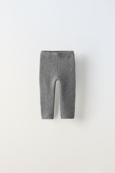 LEGGING RIB CASHMERE - Gris vigoré de Zara
