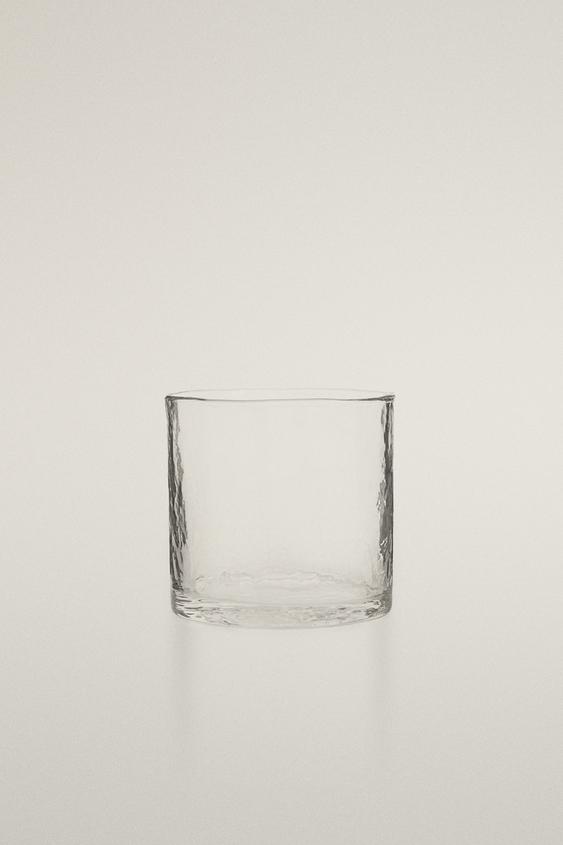 COPO DE VIDRO MARTELADO - Transparente da Zara - Imagem 0