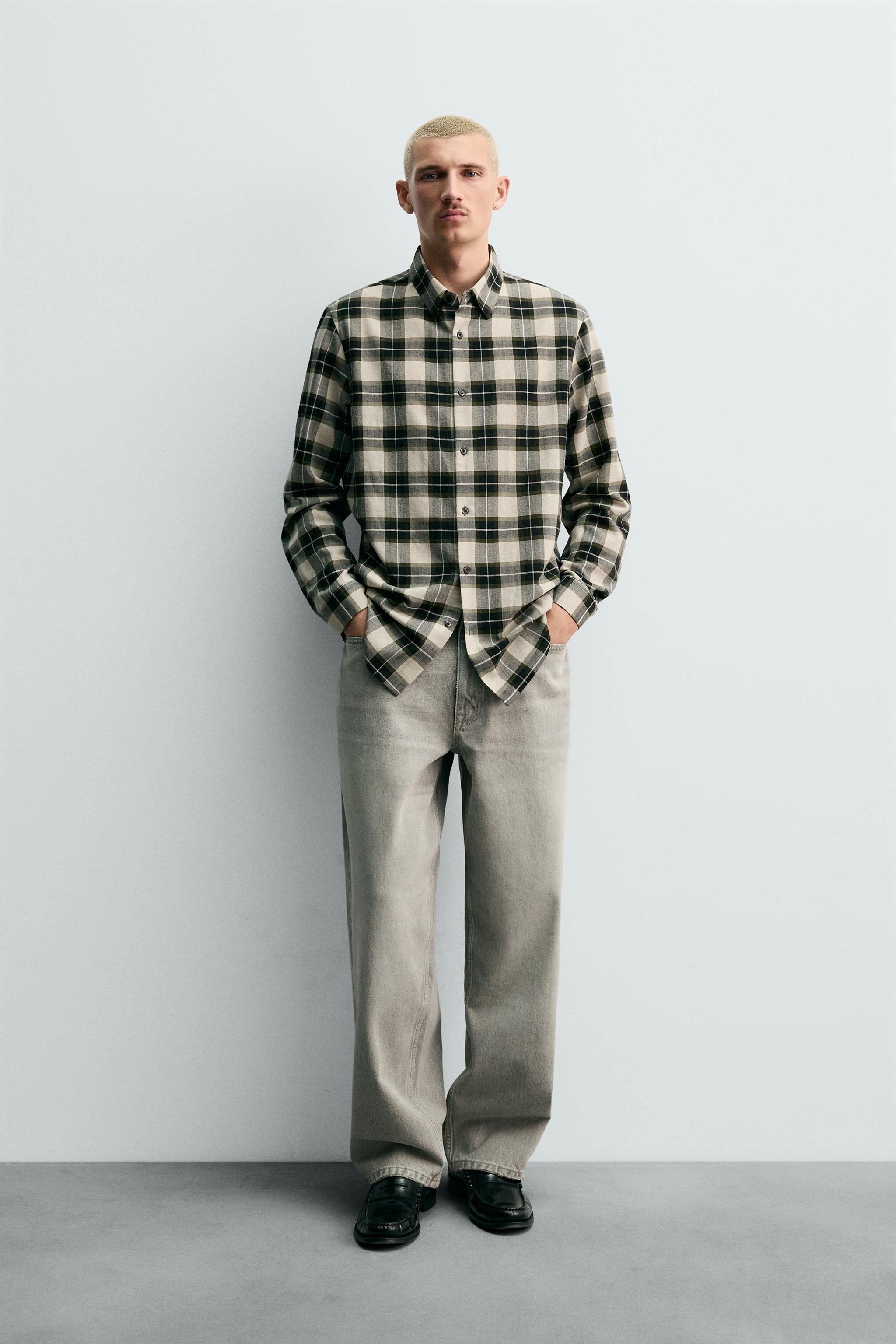 PLAID WOOL BLEND SHIRT