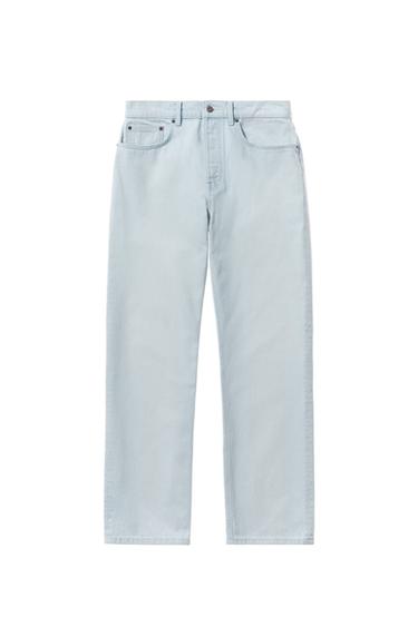 JEANS STRAIGHT FIT - Zara 하늘색