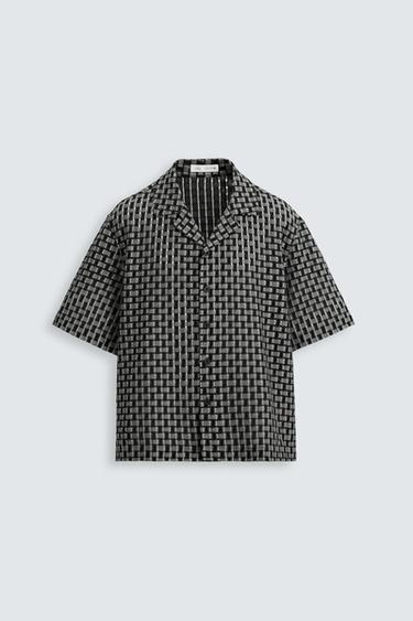 CAMISA ESTRUCTURA - Negro de Zara