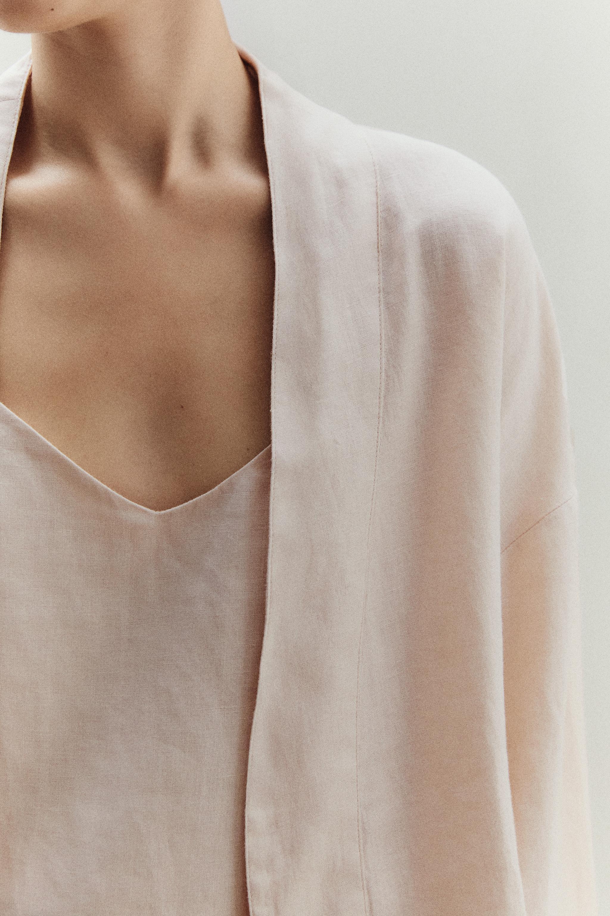 ROBE DE CHAMBRE EN LIN