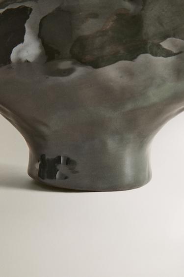 IRREGULAR CERAMIC VASE - Greys by Zara - Image 3