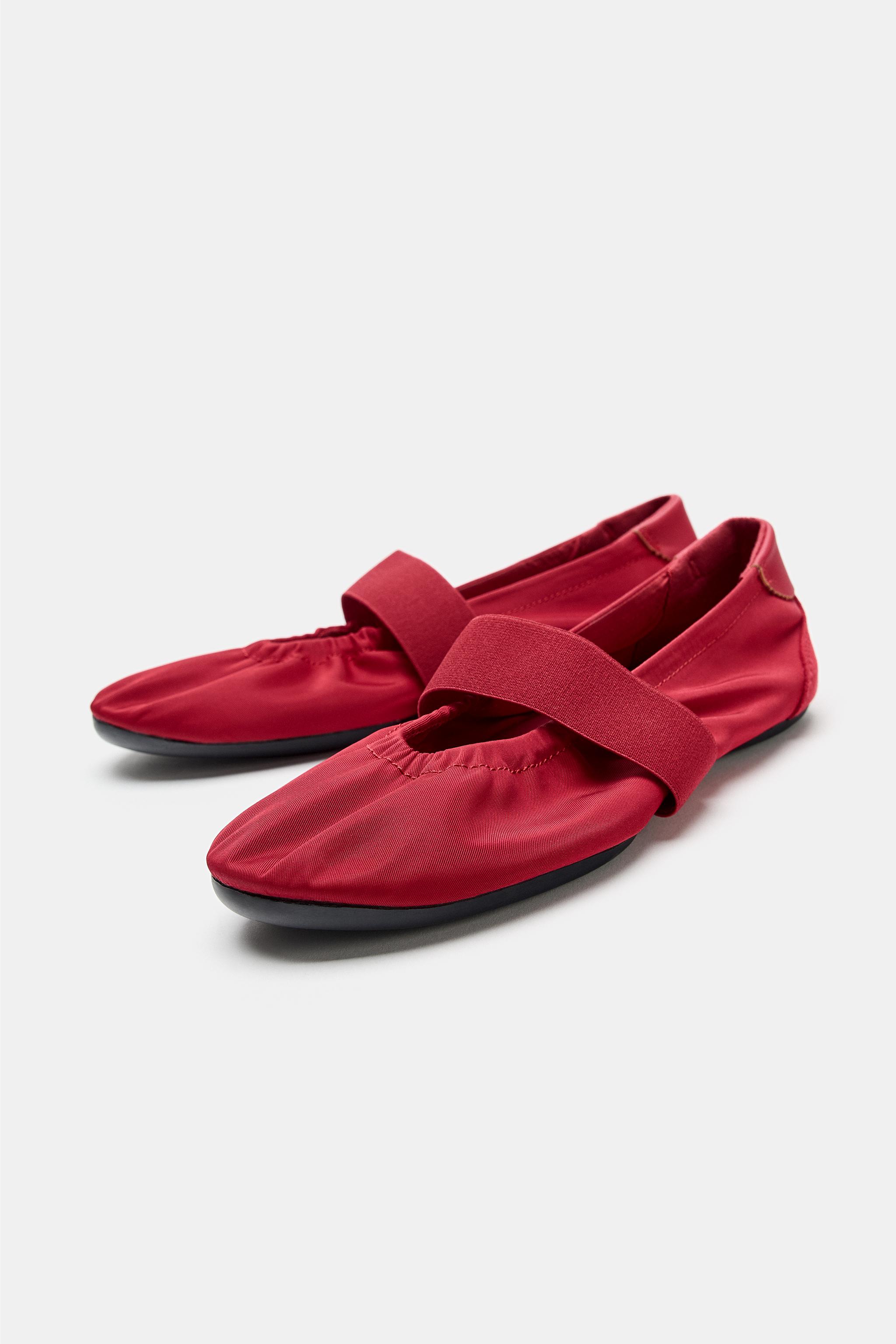 ELASTIC SPORTY BALLET FLATS
