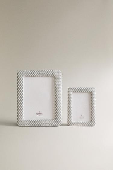 CHILDREN'S LINED PHOTO FRAME - Blue green by Zara - Image 4