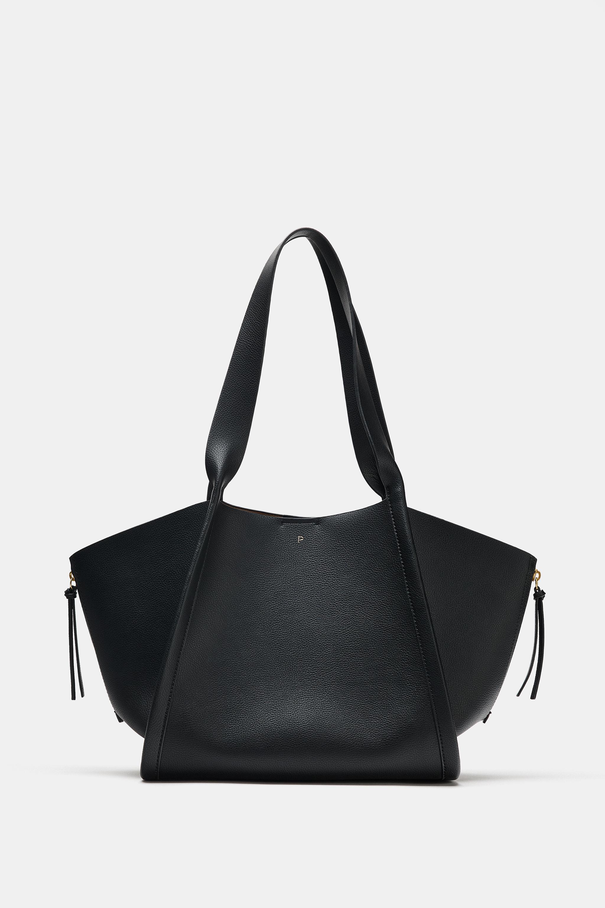 Zara FERMUAR DETAYLI TOTE ÇANTA görsel 6