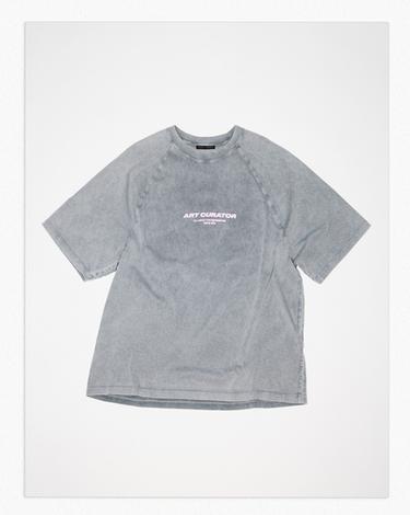 DOMINO TEXT T-SHIRT - Anthracite grey by Zara - Image 0