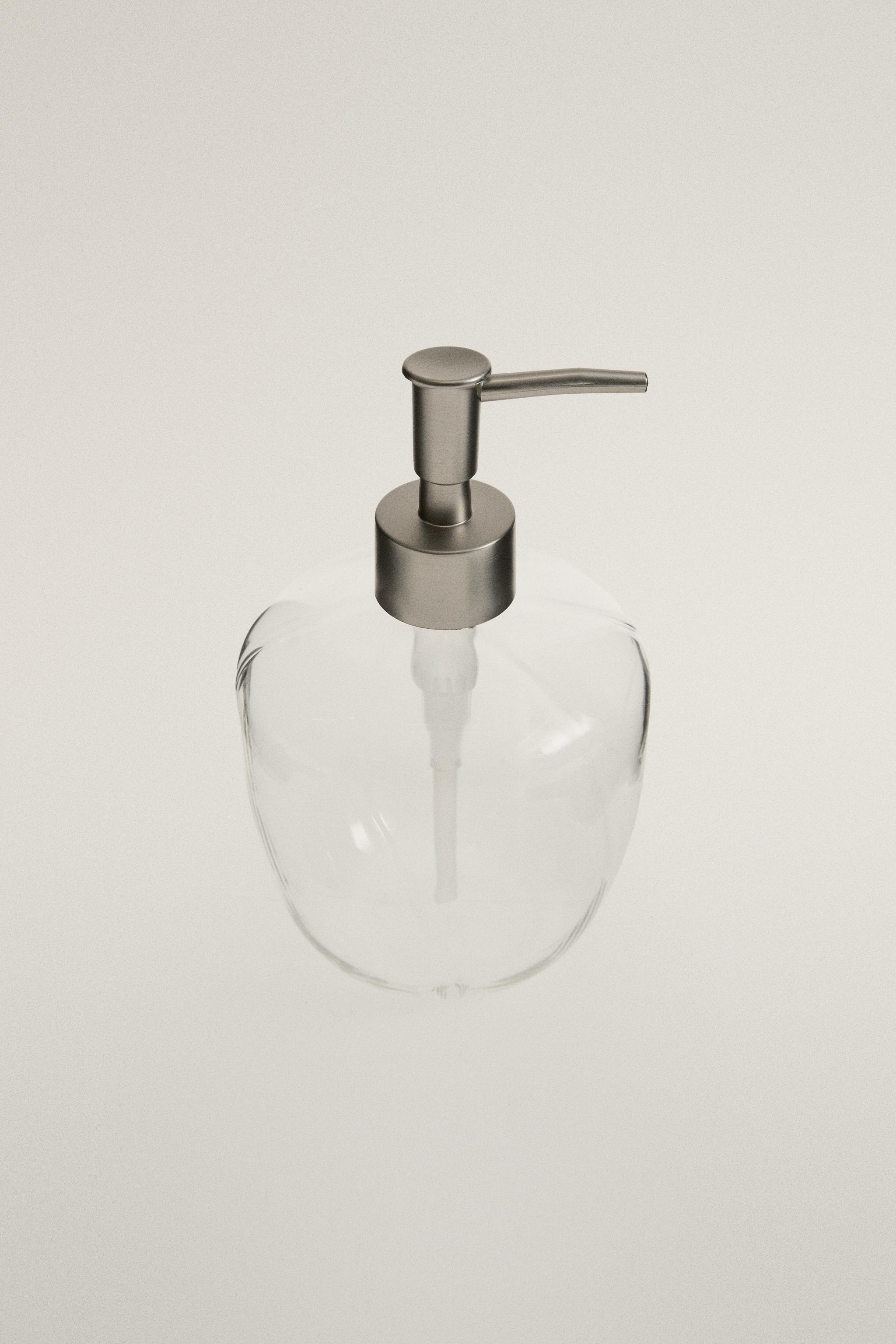 BOROSILICATE BATHROOM SOAP DISPENSER — Transparent
