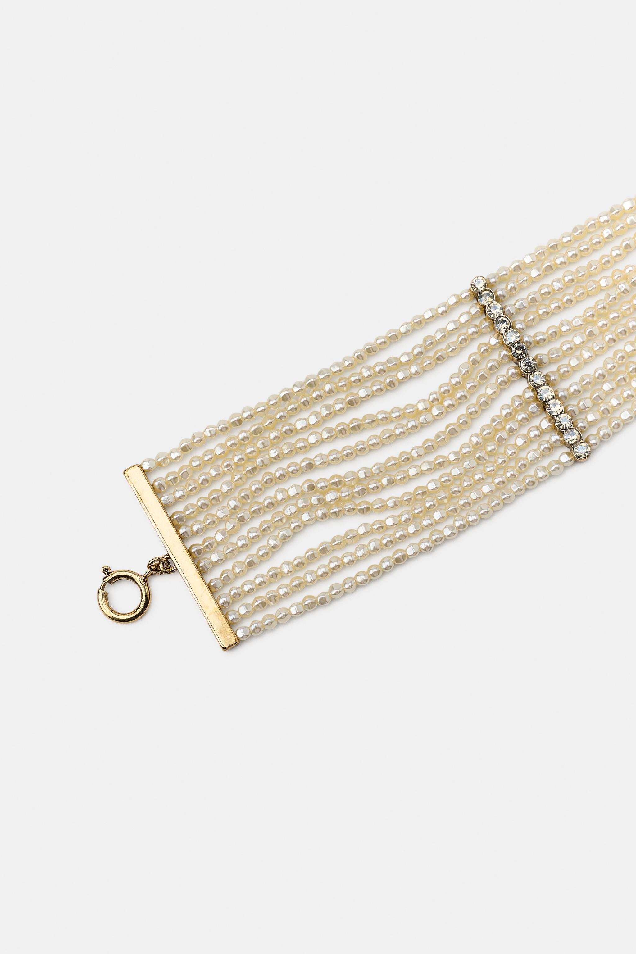 COLLIER CHOKER PERLES ET BIJOUX