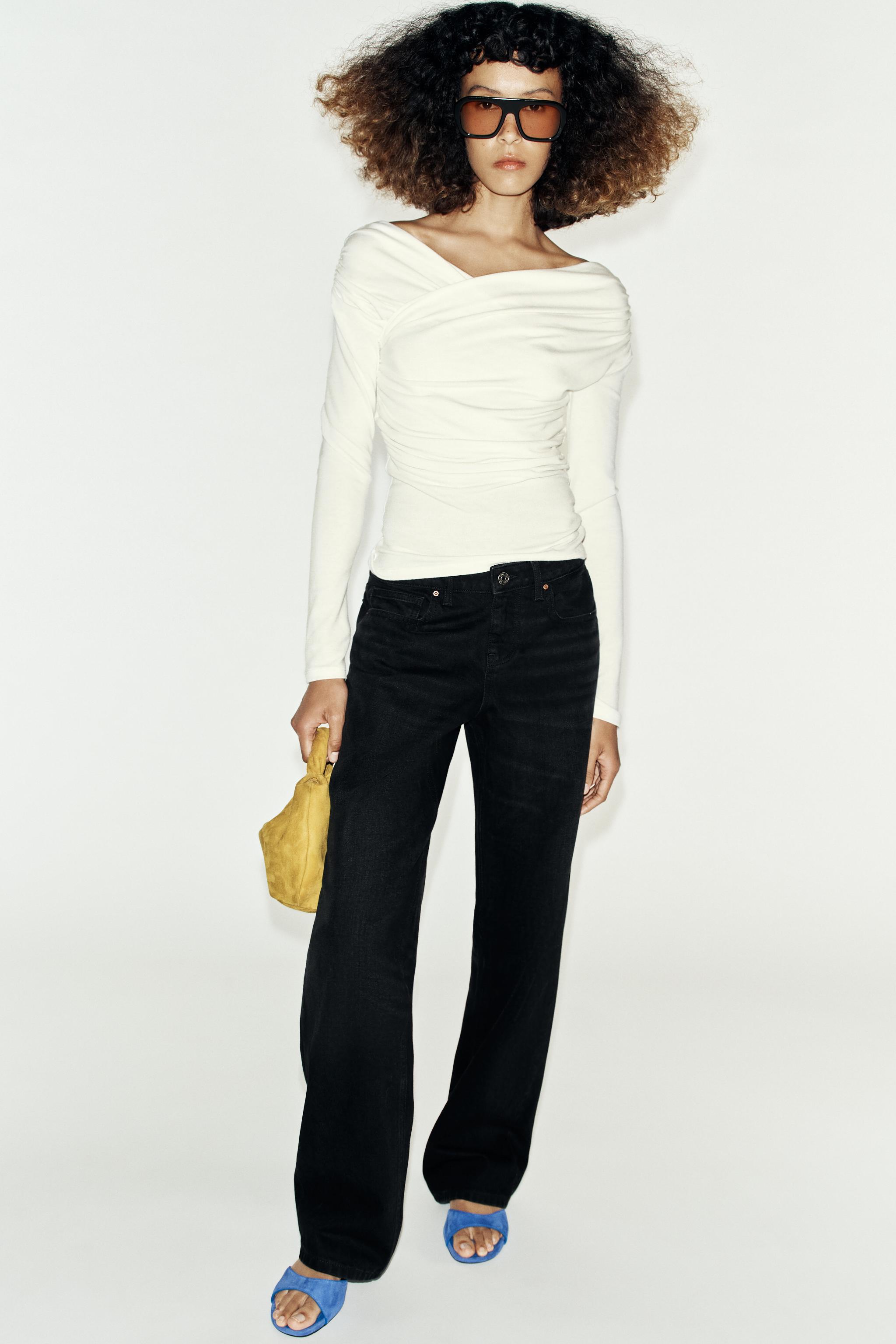 Женские джинсы Zara Z1975 LOW-RISE REGULAR JEANS