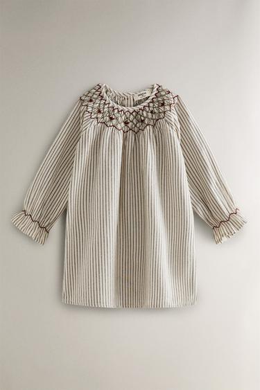 KINDERNACHTHEMD GESTREIFT GERÜSCHT WEIHNACHTEN - Cremefarben von Zara