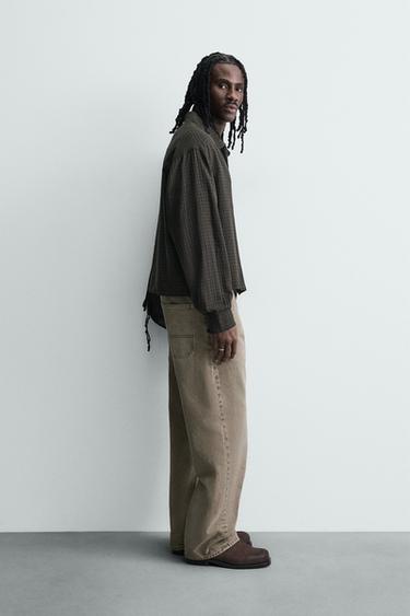 LOOSE FIT JEANS - ecru/khaki by Zara - Image 3