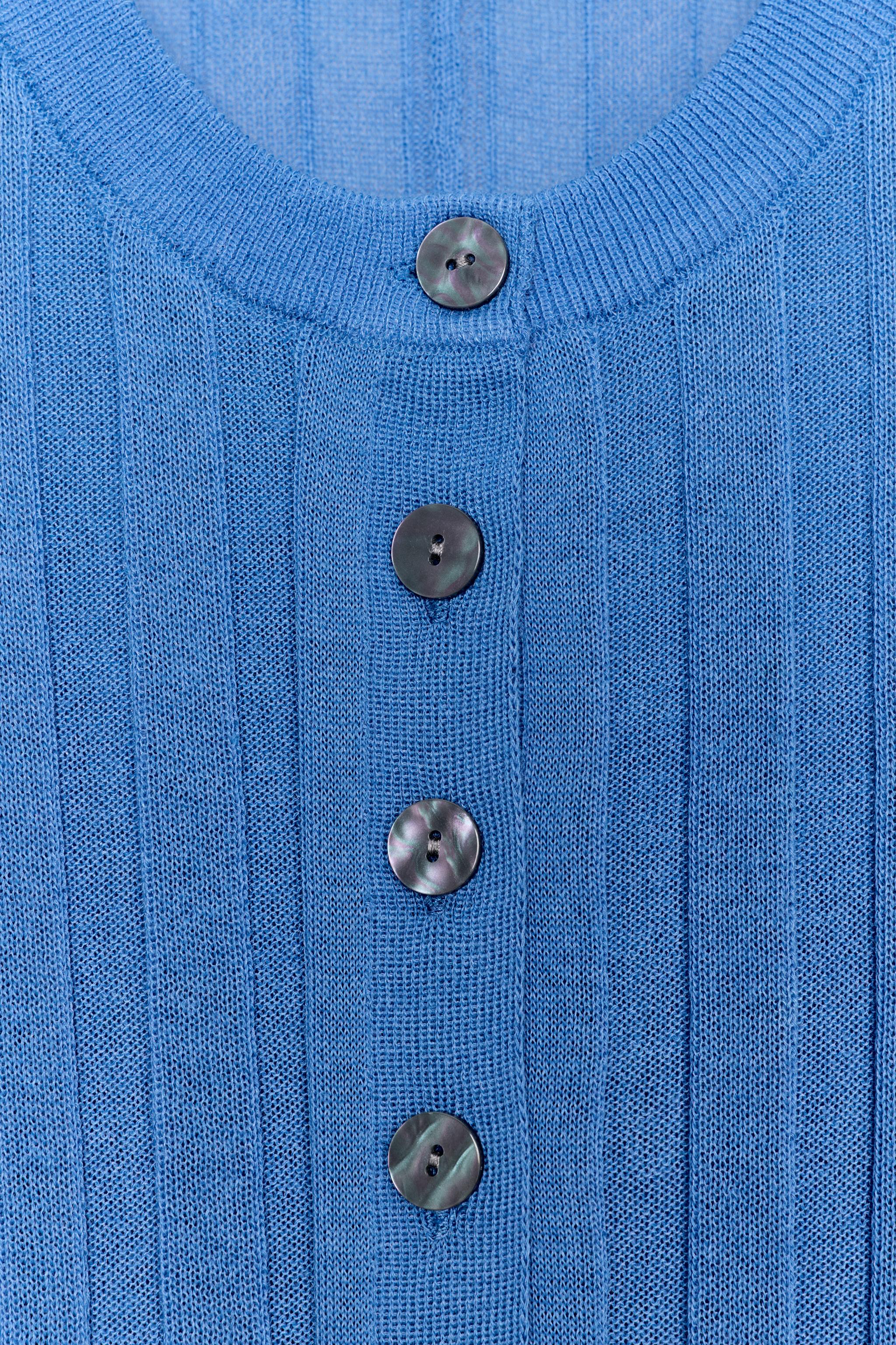 GILET EN MAILLE MANCHES ACCORDÉON