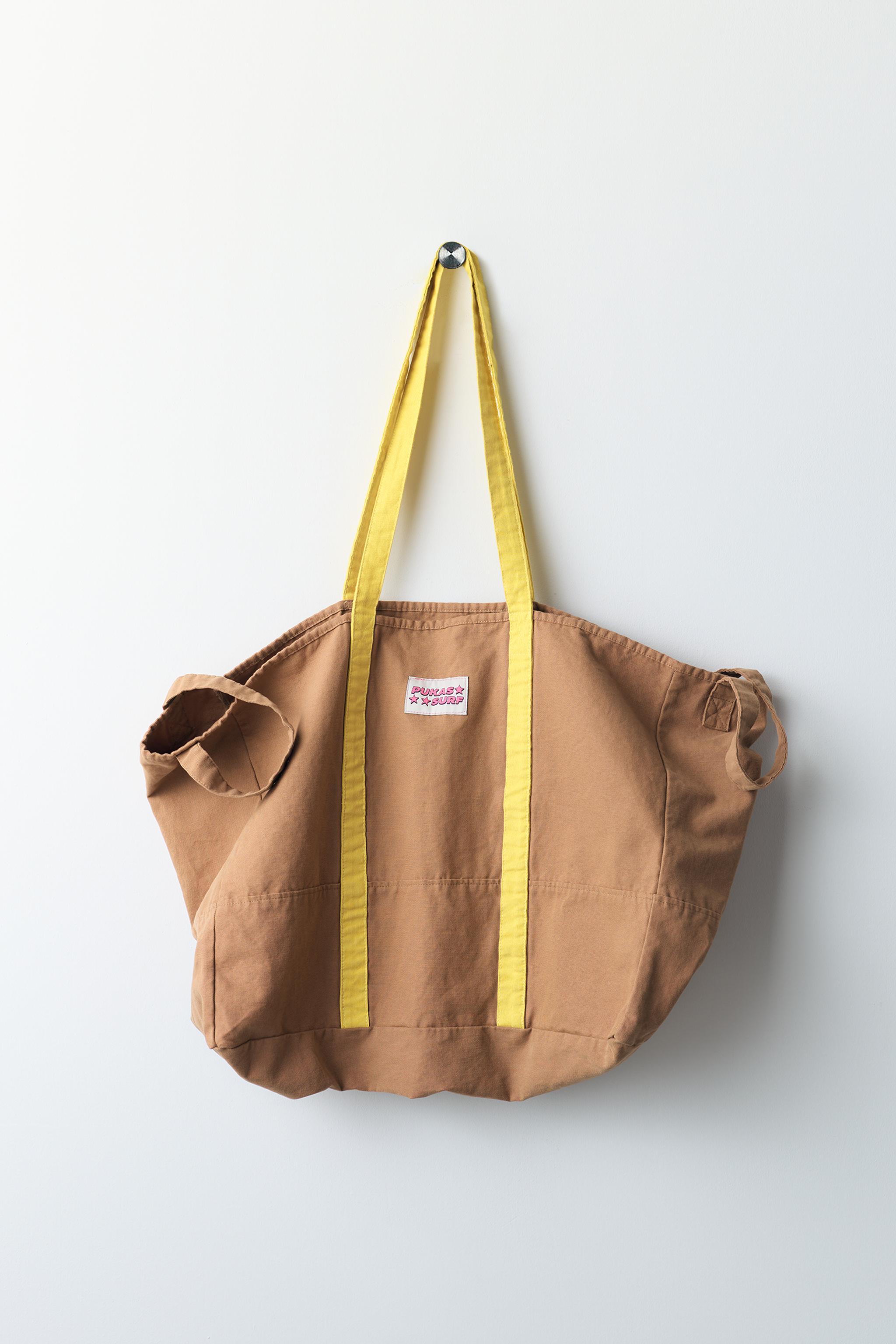 PUKAS SURF TOTE BAG — Light brown