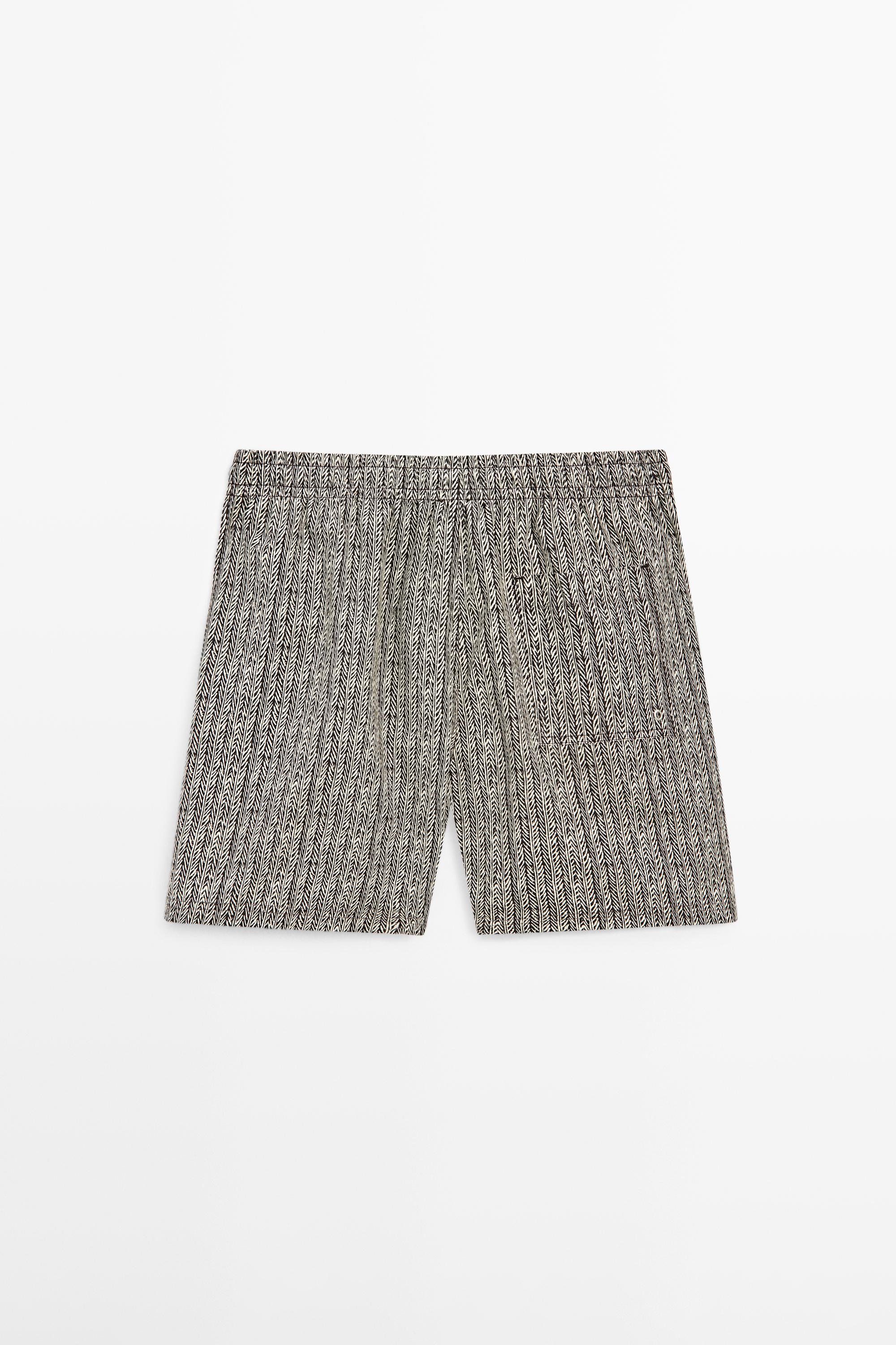 Maillot de bain imprimé à chevrons