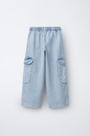 CARGO JEANS - Light blue by Zara - Image 1