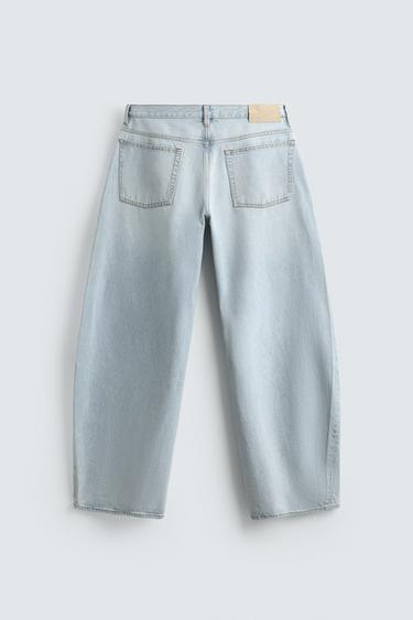 JEAN COUPE BALLON - Bleu clair de Zara - Image 8