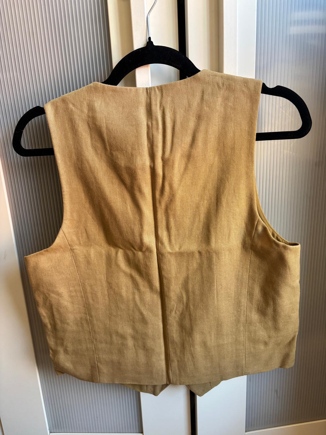 TAILORED LINEN BLEND WAISTCOAT - Image 3