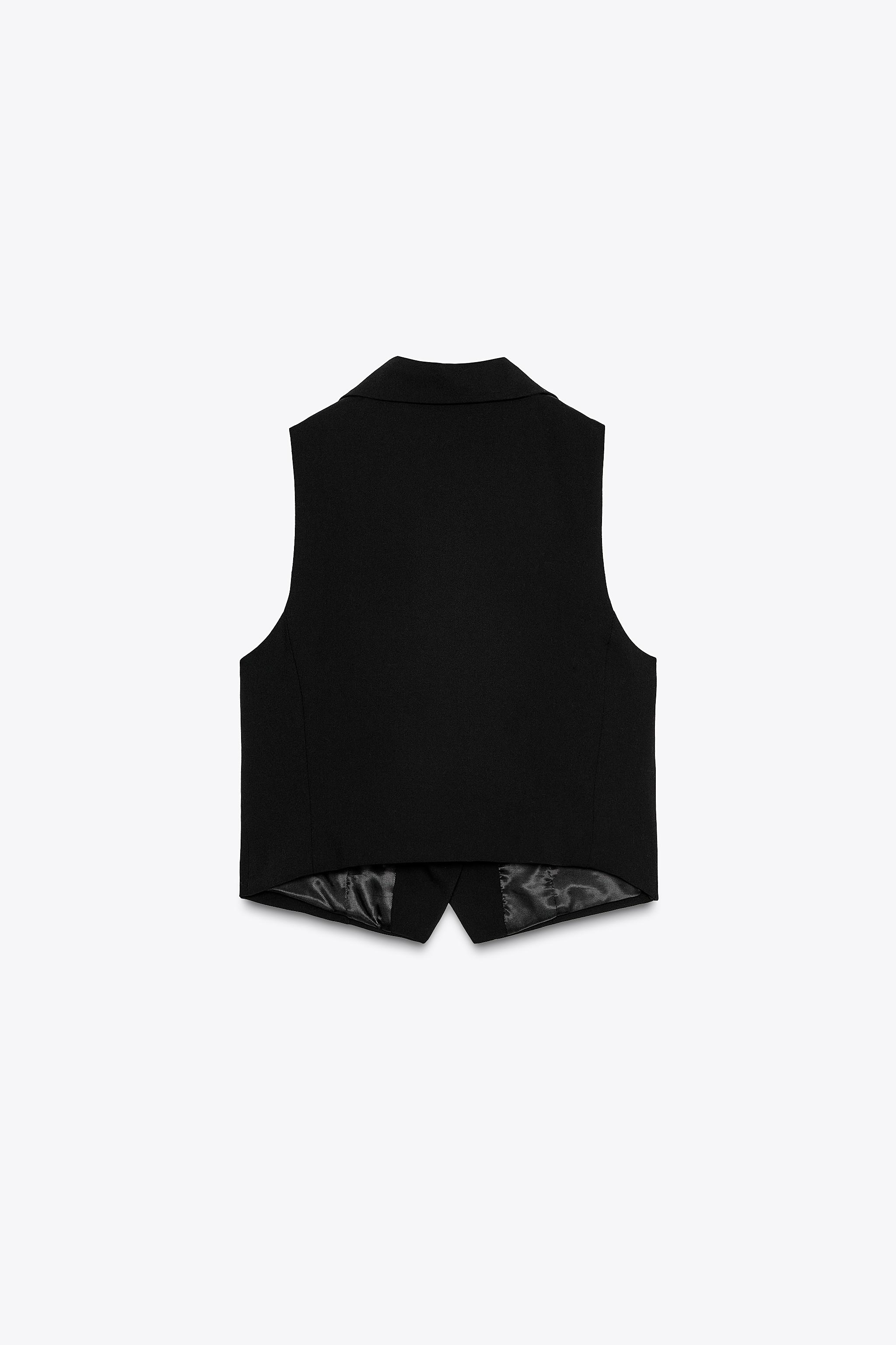 STRAIGHT SHIRT VEST - Black | ZARA United States