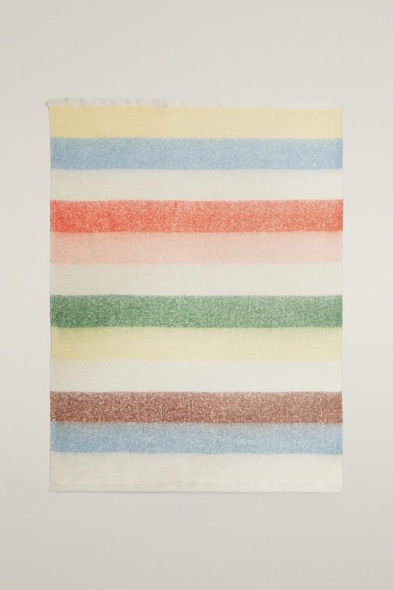 ANGERAUTE KINDERDECKE MIT STREIFEN - Bunt von Zara - Bild 0