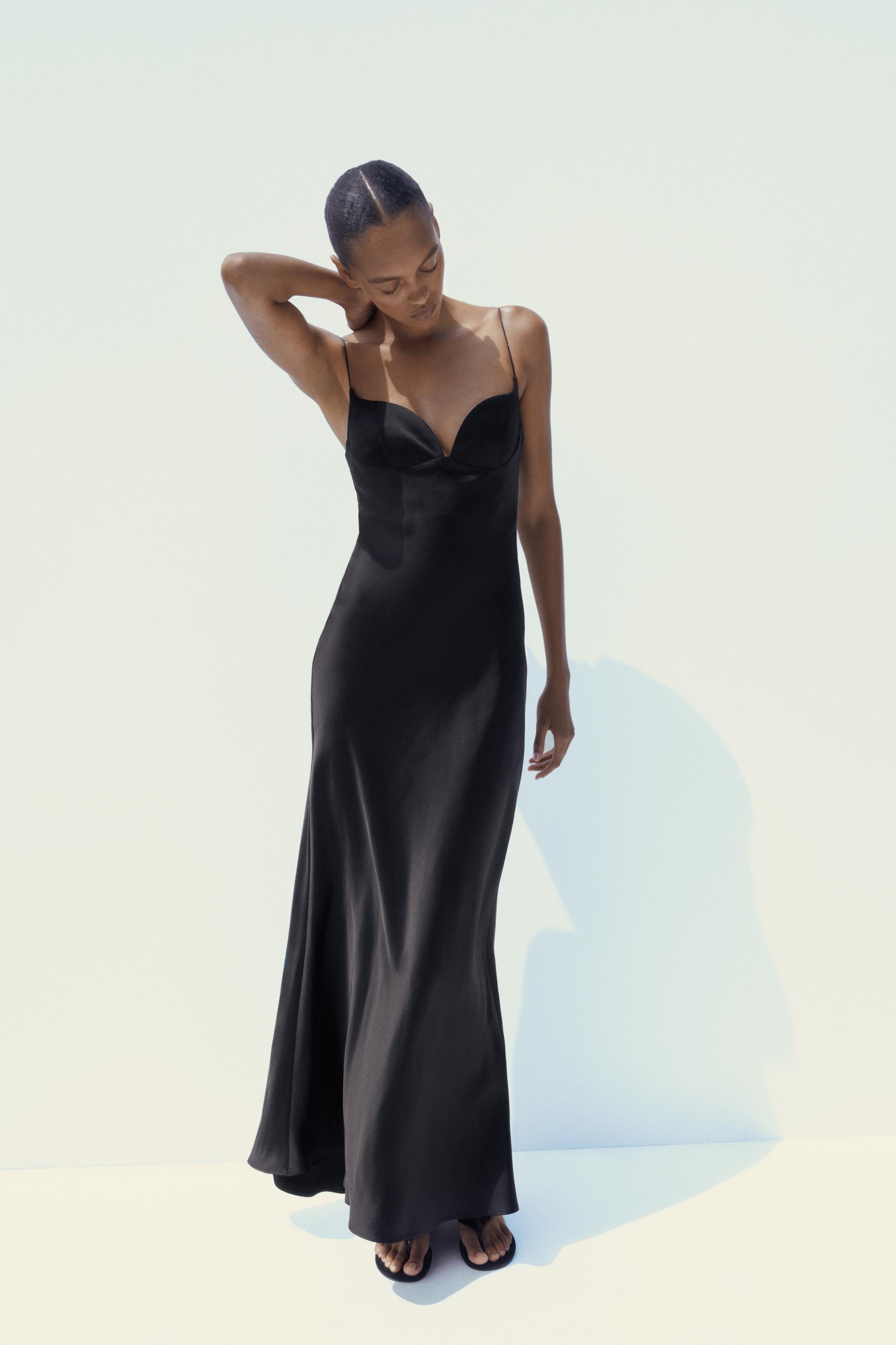 VESTIDO LARGO SATINADO