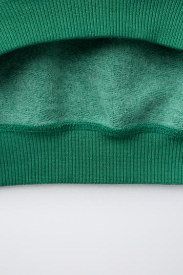 EMBROIDERED SWEATSHIRT - Green by Zara - Image 3