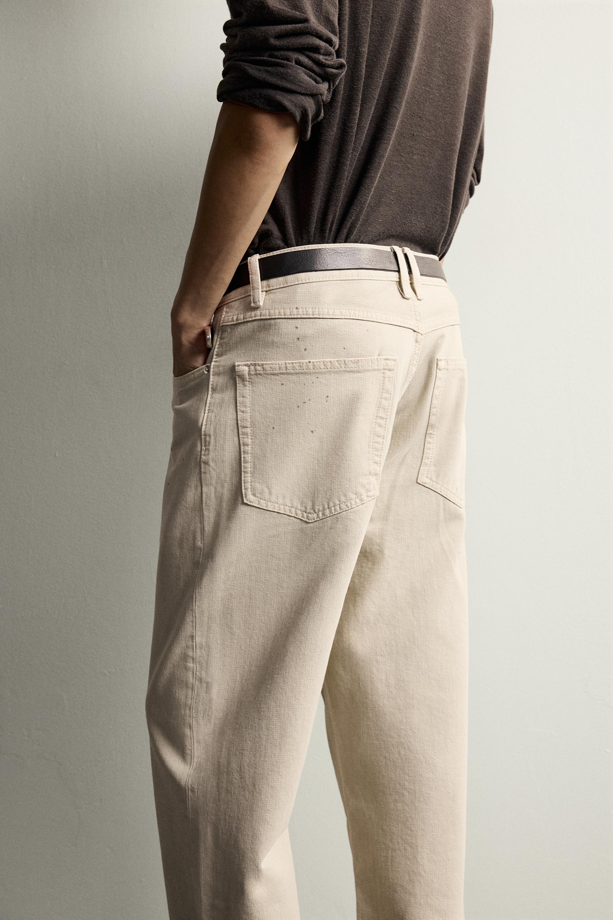 Мужские джинсы Zara RELAXED FIT JEANS — фото 5