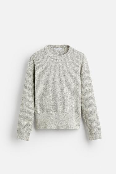 JERSEY ESTRUCTURA - Blanco de Zara