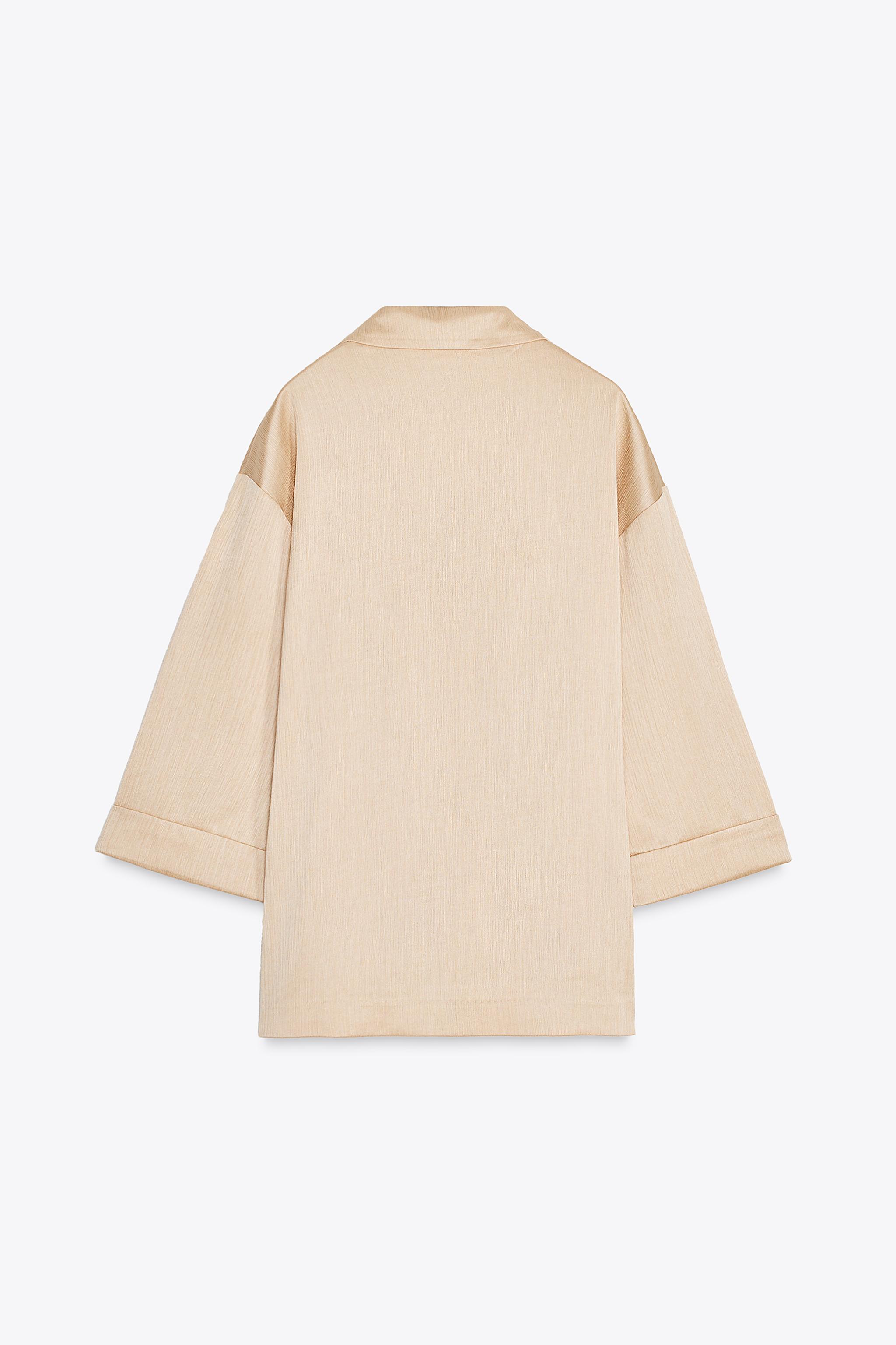 WRINKLED LOOK BLAZER - MARSALA | ZARA United States
