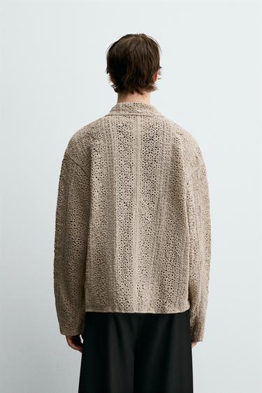 SURCHEMISE STRUCTURE CROCHET - Sable de Zara - Image 2