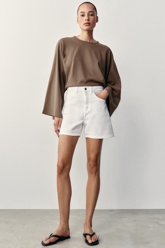 ΣΟΡΤΣ Z1975 MOM FIT - Λευκό του Zara - Εικόνα 0