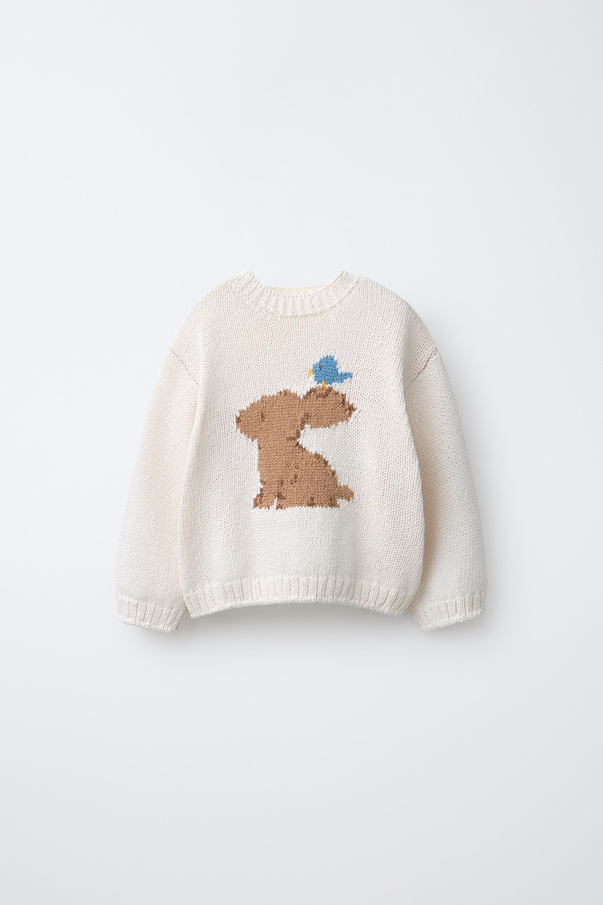 KNIT BUNNY JUMPER - Ecru | ZARA United States