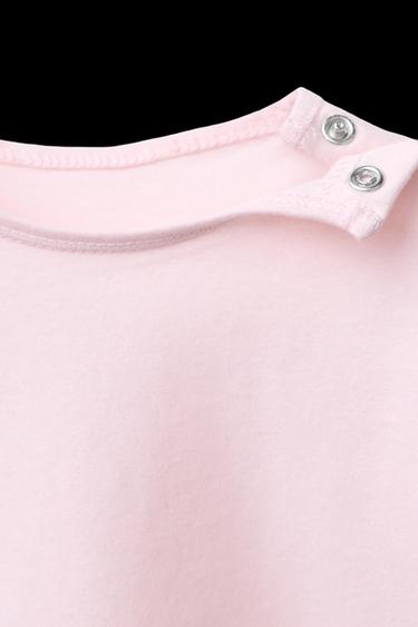 PLAIN LONG SLEEVE T-SHIRT - Pink by Zara