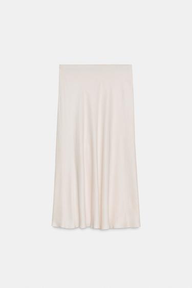 SAIA MIDI ZW COLLECTION - Branco-marfim da Zara