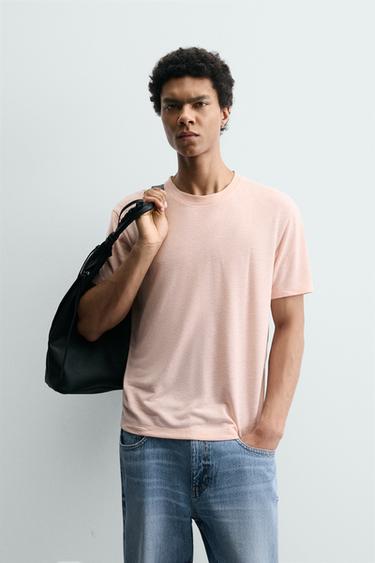 CAMISETA RELAXED FIT BORDADO SAMUEL DE SABOIA X ZARA - Rosa de Zara