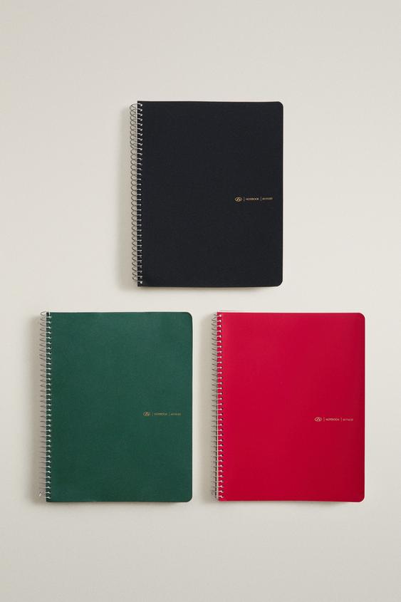 PACK OF A5 NOTEBOOKS (PACK OF 3) - Multicoloured by Zara - Image 0