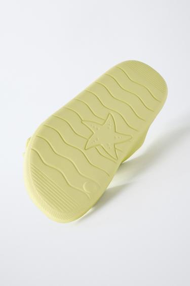 BUCKLED RUBBERISED SANDALS - Lime Green by Zara - Image 6