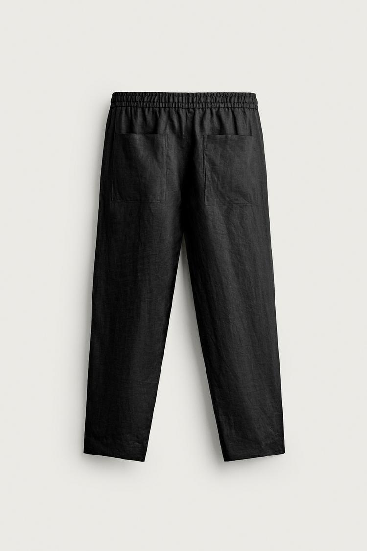 Pantalones 100% lino corte relajado 6