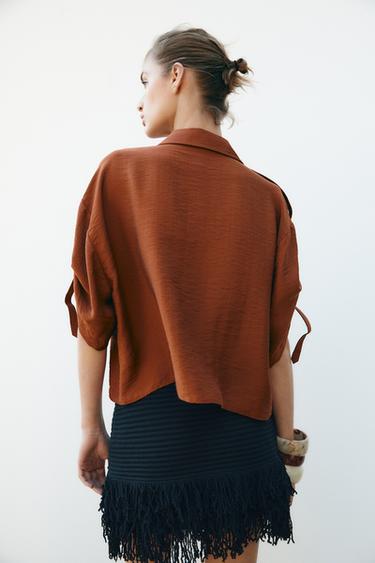 CHEMISE SAFARI MANCHES COURTES - Tuile de Zara - Image 3