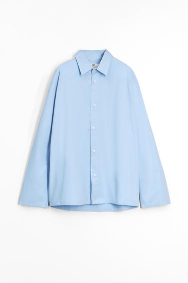 RELAXED-FIT-HEMD MIT ZIERFALTEN - Himmelblau von Zara - Bild 0