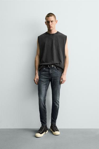 SKINNY FIT JEANS - Blue by Zara