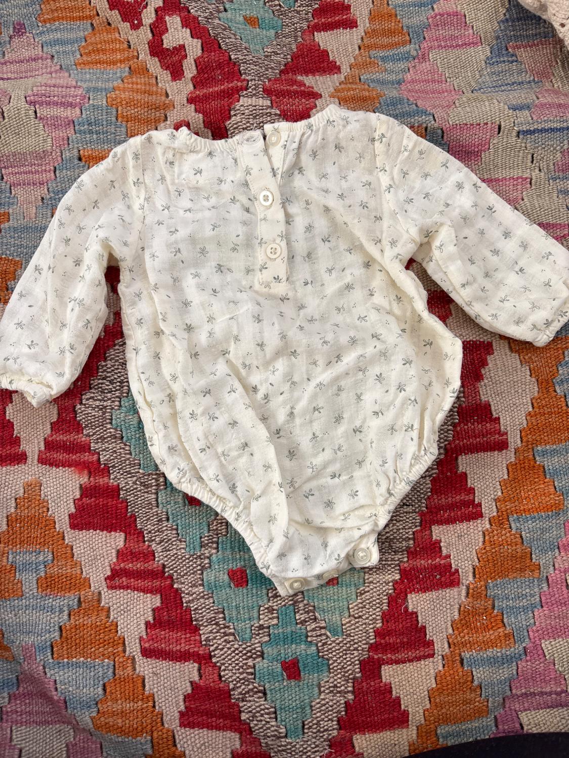 TEXTURED BODYSUIT WITH BRANCHES - Image 3