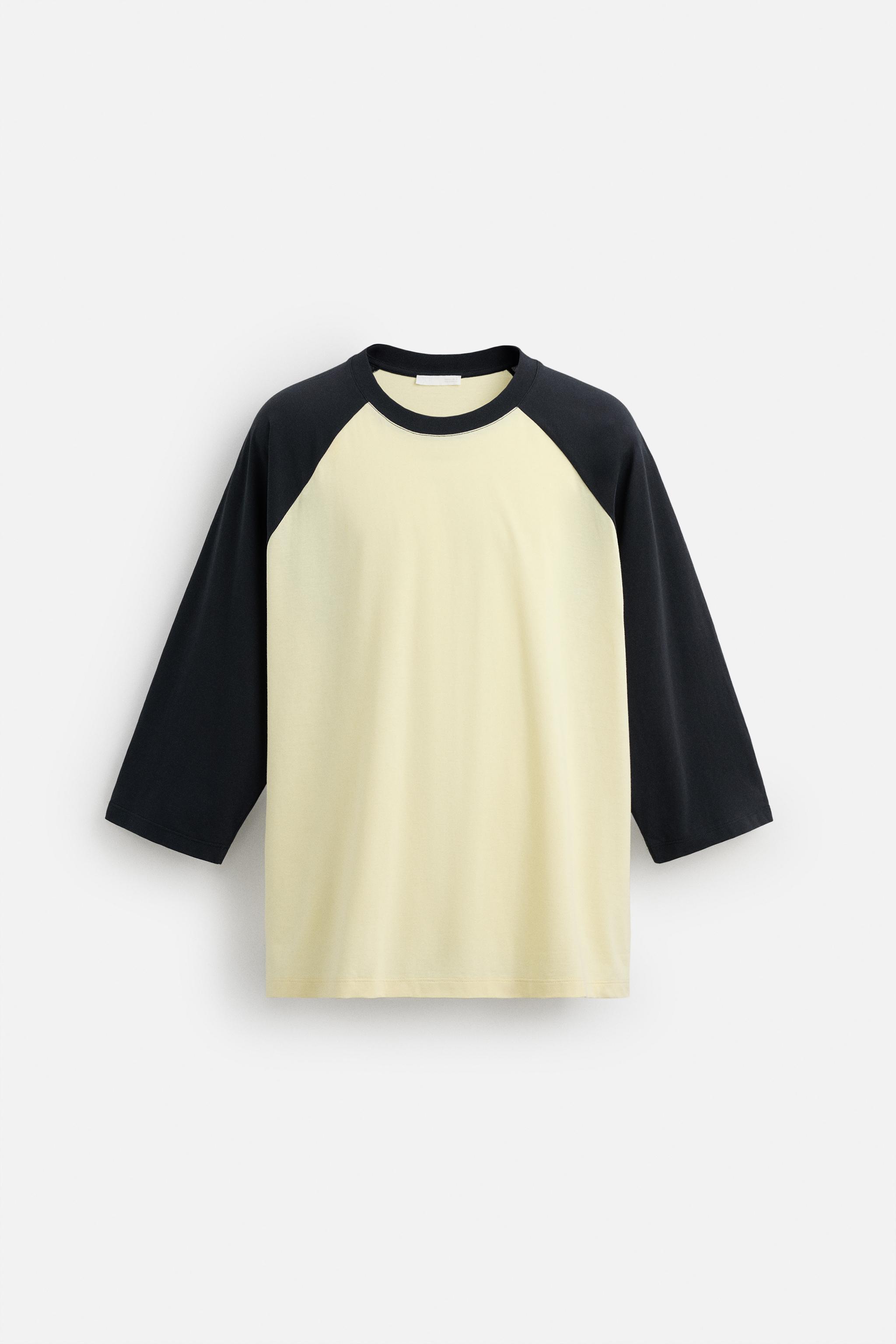 T-SHIRT MANCHES CONTRASTÉES