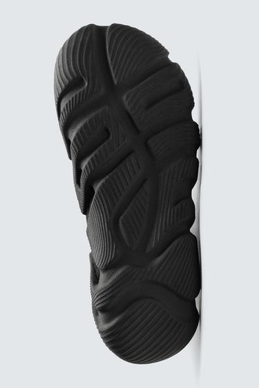 FABRIC HIGH-TOP TRAINERS - Black by Zara - Image 7