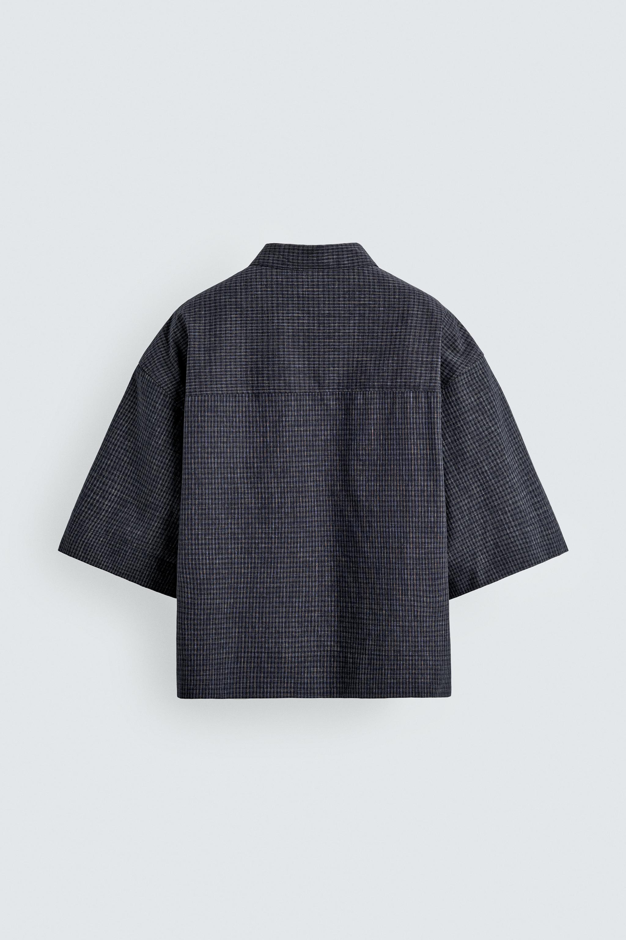 CHEMISE COUPE BOXY À CARREAUX