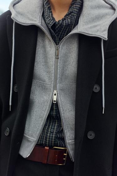 ソフトパフスリーブジャケットライトグレーZaraのソフトパフスリーブジャケット - ライトグレー 