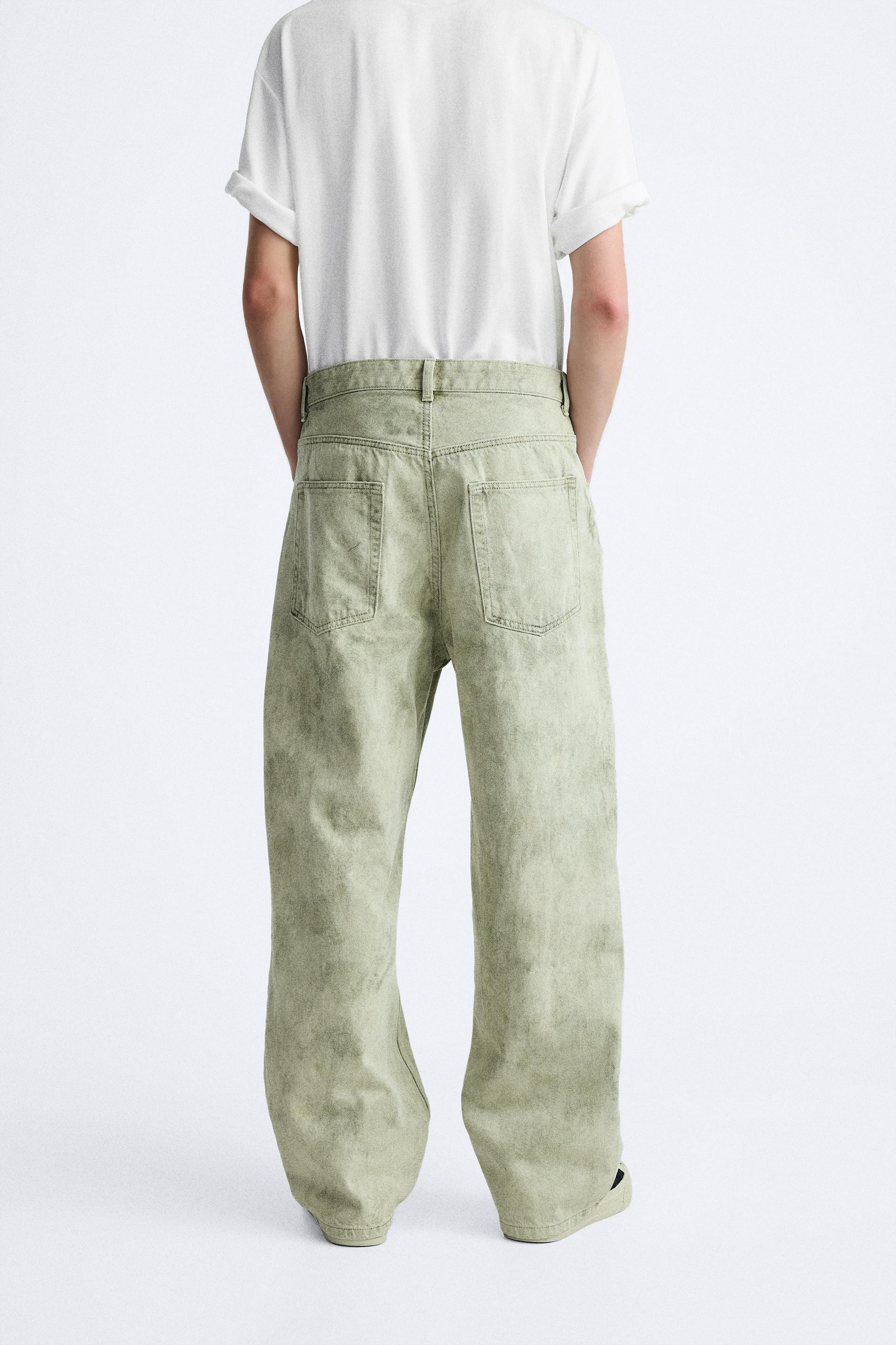 ZARA Snake Print Skinny Jeans Green Size 6 - $18 (48% Off Retail) - From Bri